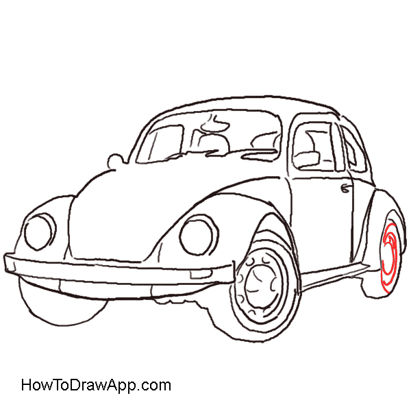 600x600 How To Draw A Volkswagen Beetle Aka Volkswagen Bug