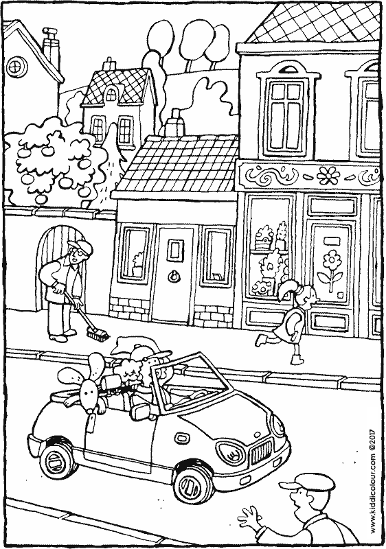 562x800 Car Colouring Pages