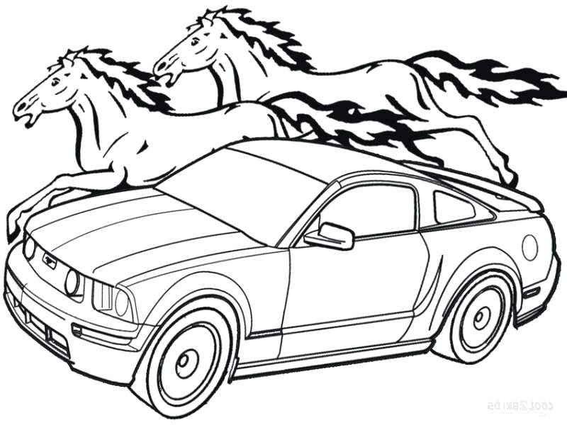 800x600 Mustang Car Coloring Pages Car Coloring Pages Drawing Mustang