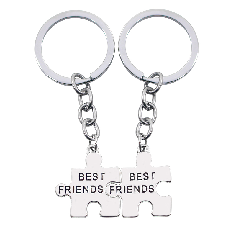 800x800 Eleizhenwta Fashion Letter Best Friend Keychain Irregular Graphic