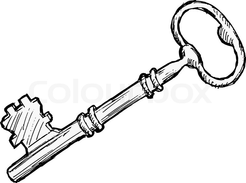 800x595 Vintage Key Stock Vector Colourbox