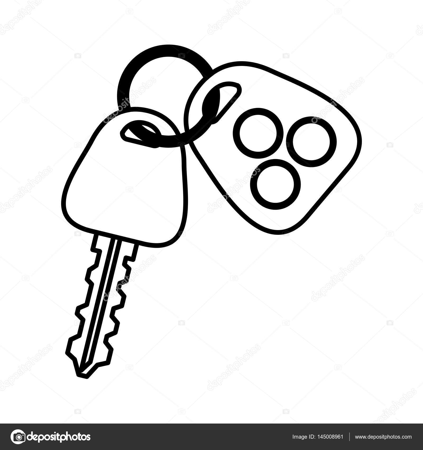 1600x1700 Car Key Silhouette Icon Stock Vector Yupiramos