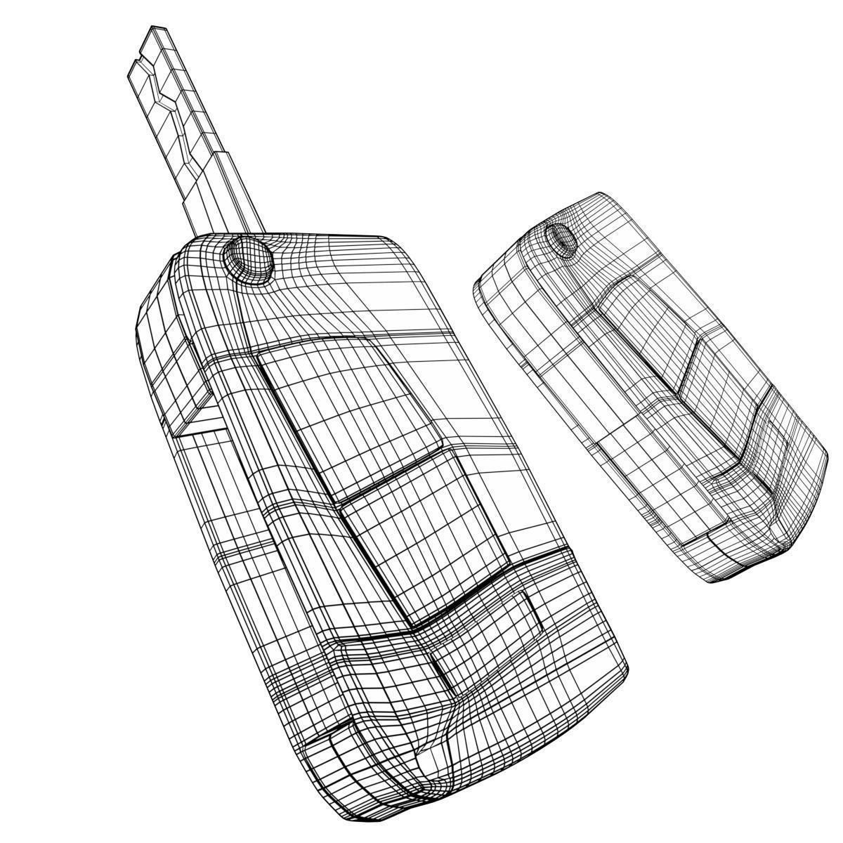 1200x1200 Car Key 3d Model Low Poly Cgtrader