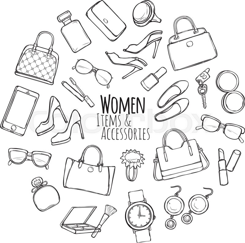 800x793 Patch Of Fashion Accessories. Colourless. Woman Items