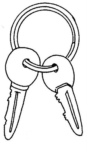 289x512 Printable Picture Of Car Keys Key Shape Template