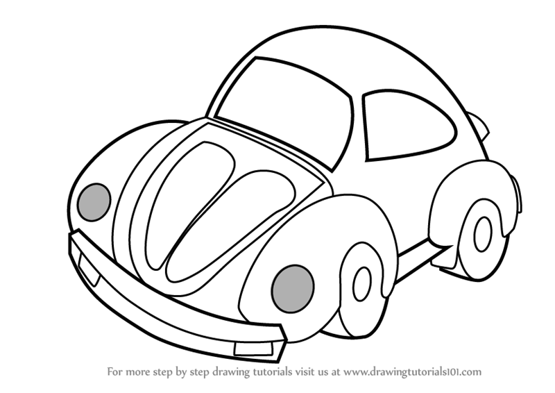 800x566 Learn How To Draw A Car For Kids (Vehicles) Step By Step Drawing