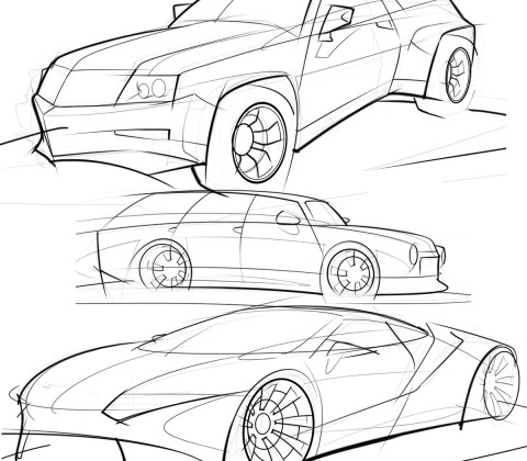 480x420 Car Sketches Page 2 Scottdesigner