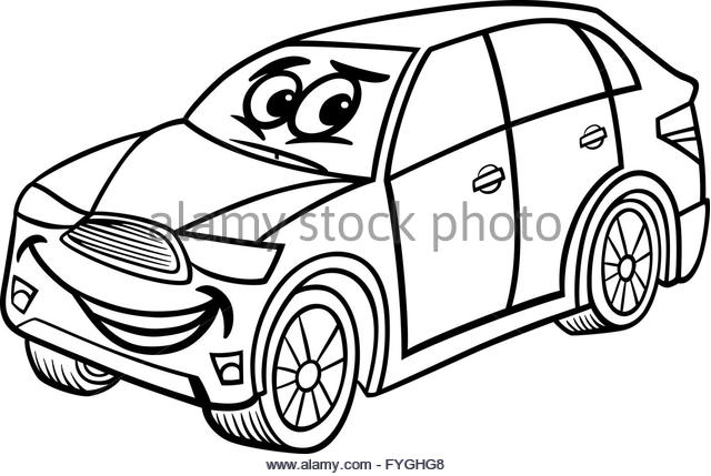 640x429 Cartoon Car Black And White Stock Photos Amp Images