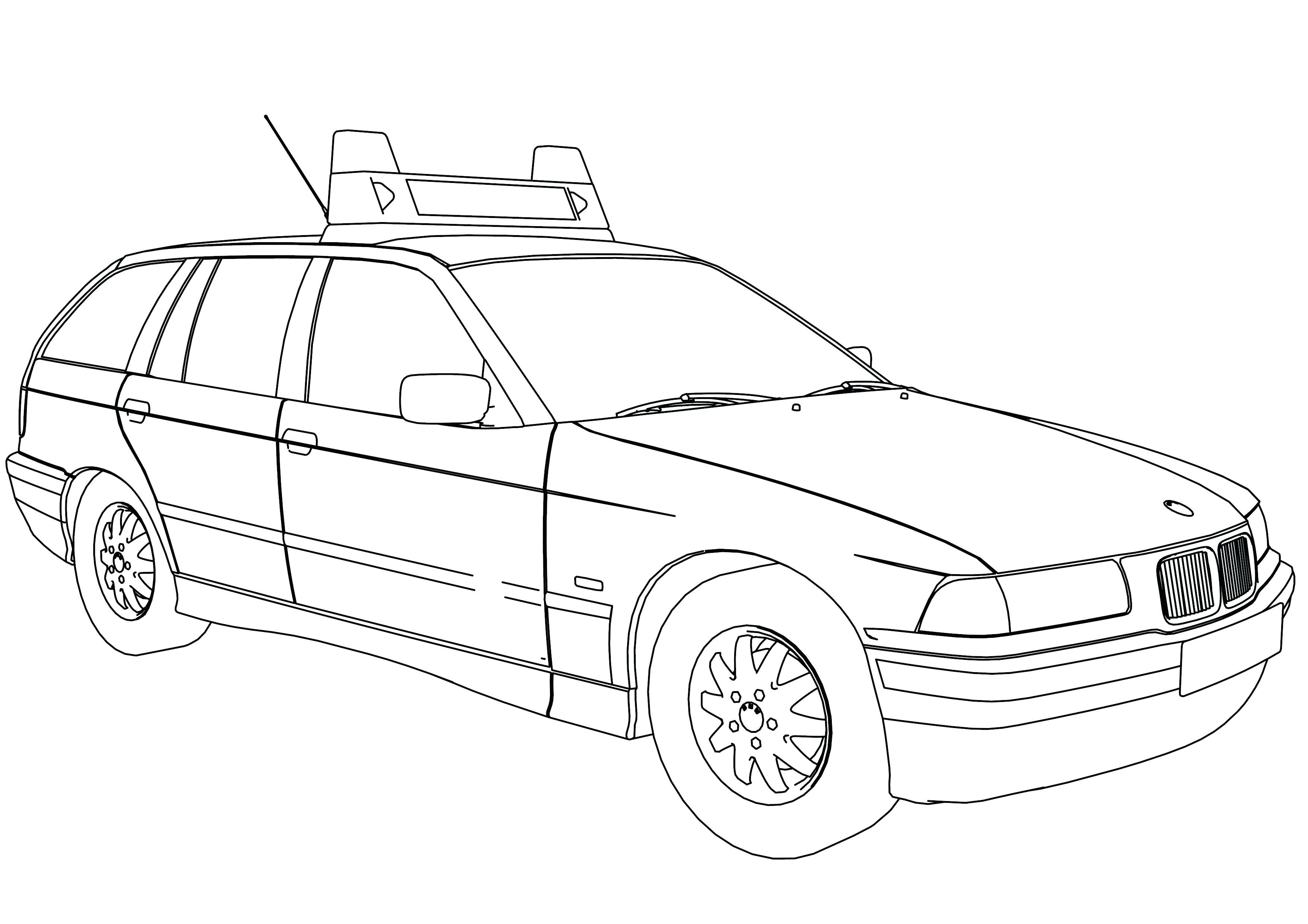 3508x2480 Police Car Coloring Pages Printable Unique Police Vehicle Coloring