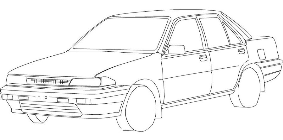 900x447 My Car Line Art By Leetghostdriver