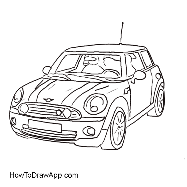 600x600 How To Draw A Rolls Royce Step By Step A Photo Lesson For Everybody