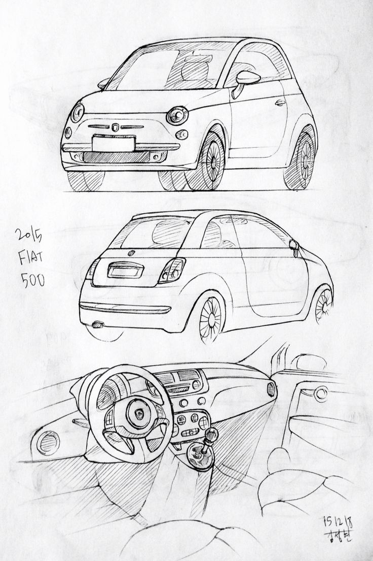 736x1105 Model Girl Sketch Drawing With Car