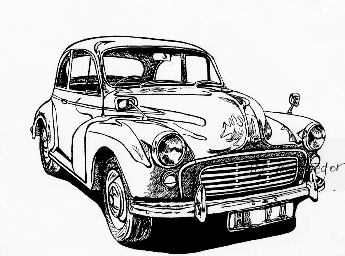 1099x814 Classic Car Drawings Clipart Black And White Vehicle Pictures Clip