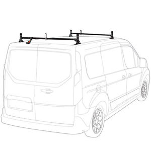 300x300 Black Steel H1 2 Bar Ladder Rack Low Profile 46 Bars Ebay
