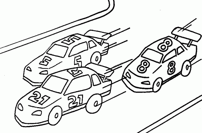 687x455 Coloring Pages Race Car Coloring Page Pages Muscle Cars Race Car