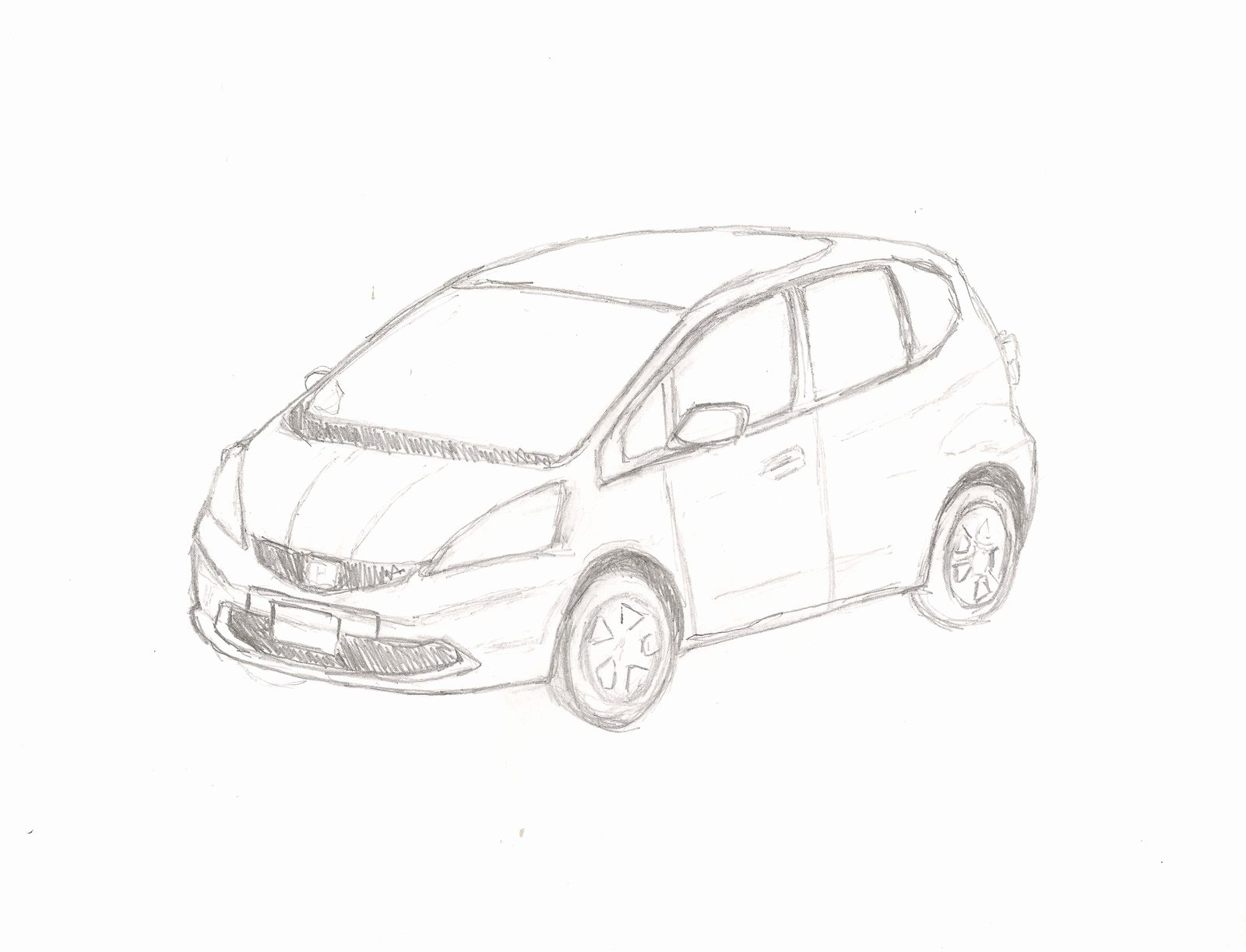 Car Side Drawing