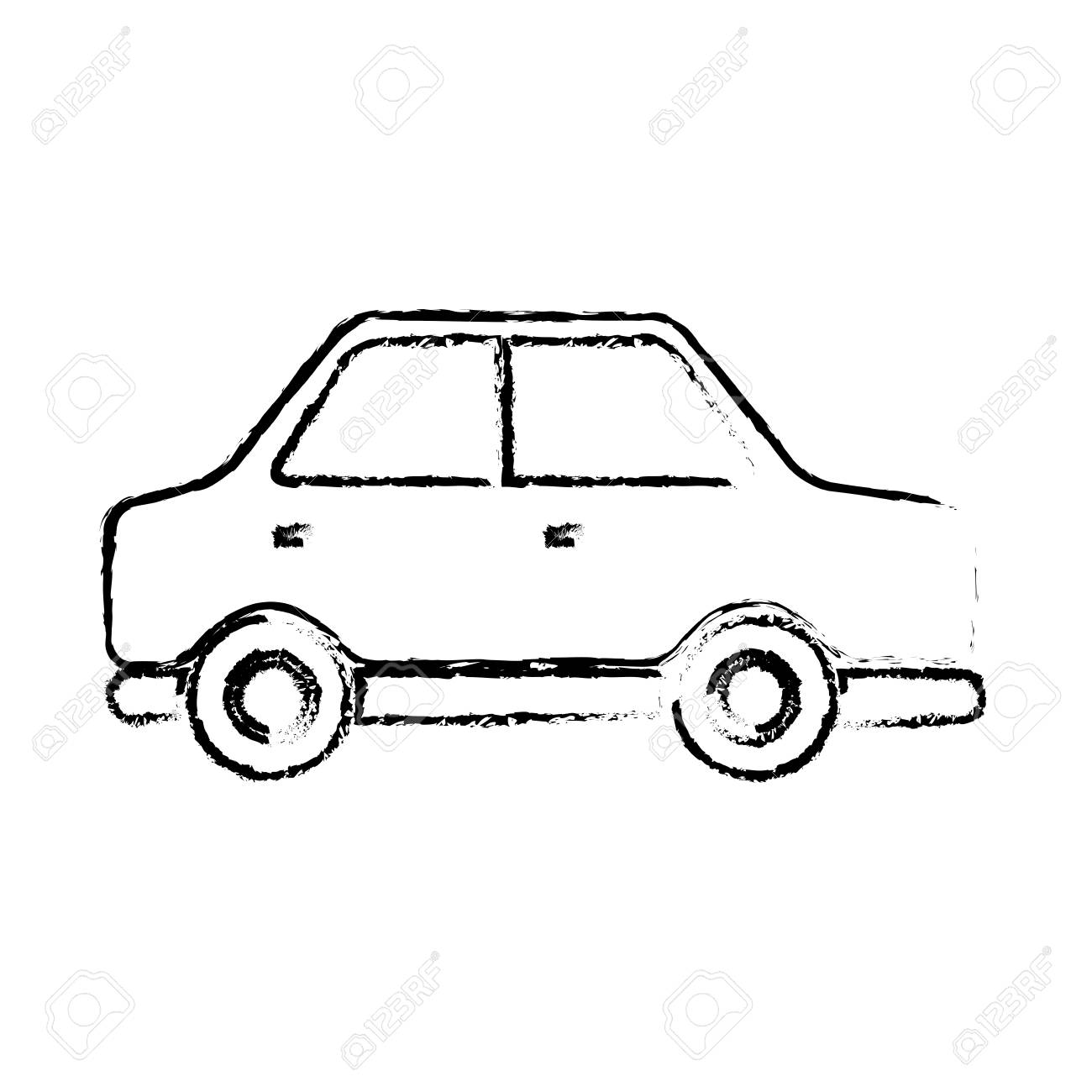 1300x1300 Sedan Car Side, Vehicle Transport Concept Vector Illustration