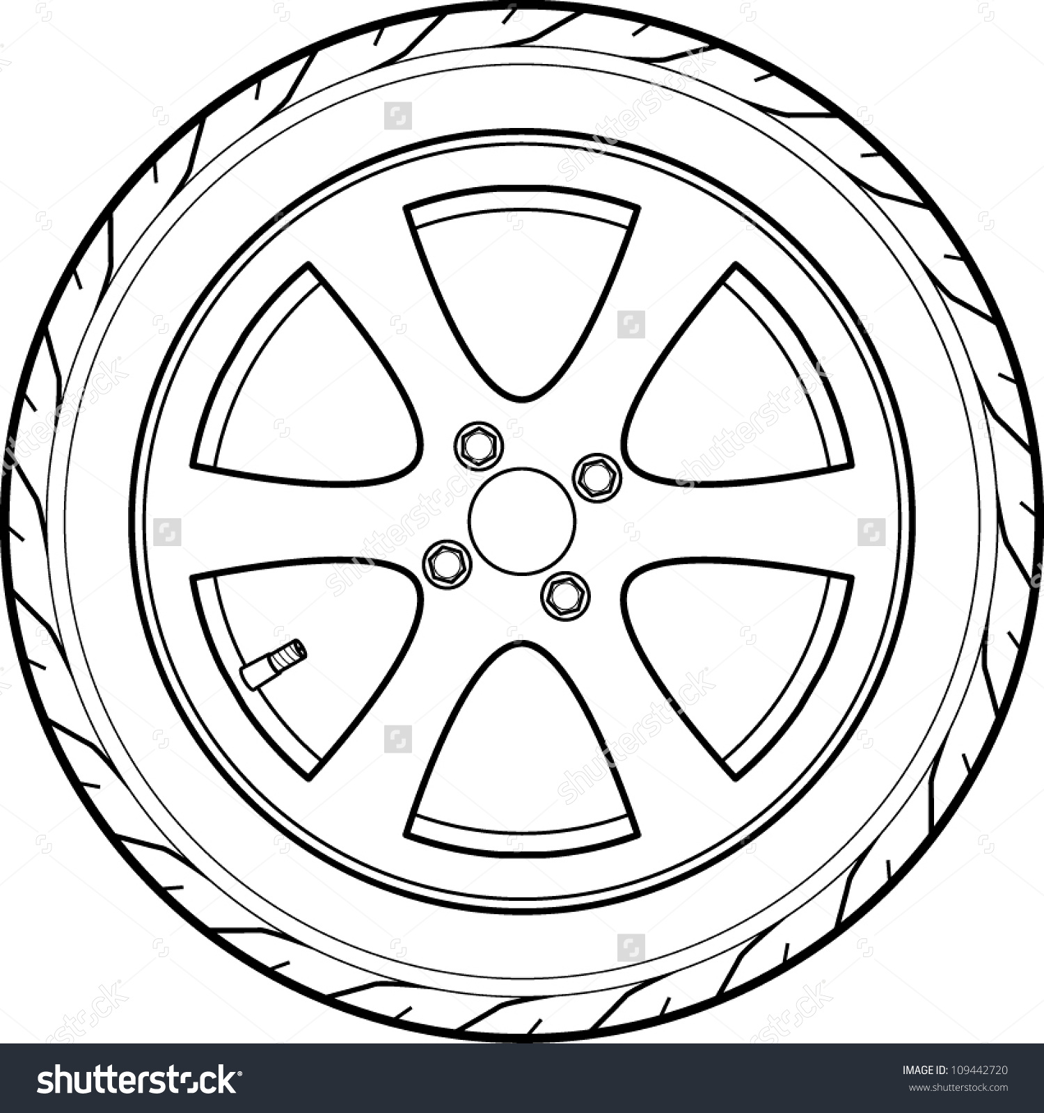 1500x1600 Tire Coloring Pages