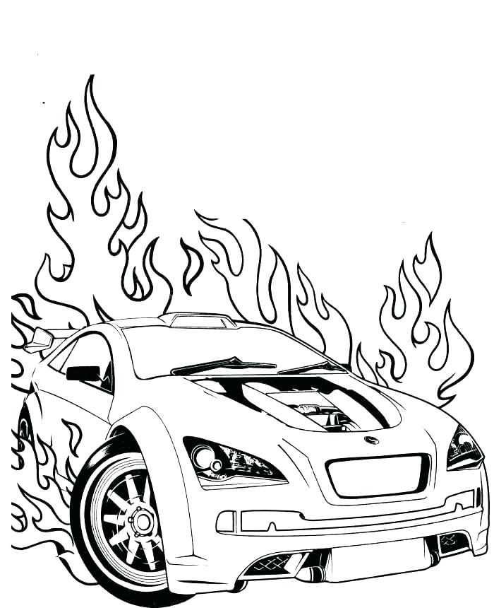 700x860 Simple Cars Coloring Pages Free Print Car To Wonderful Printable