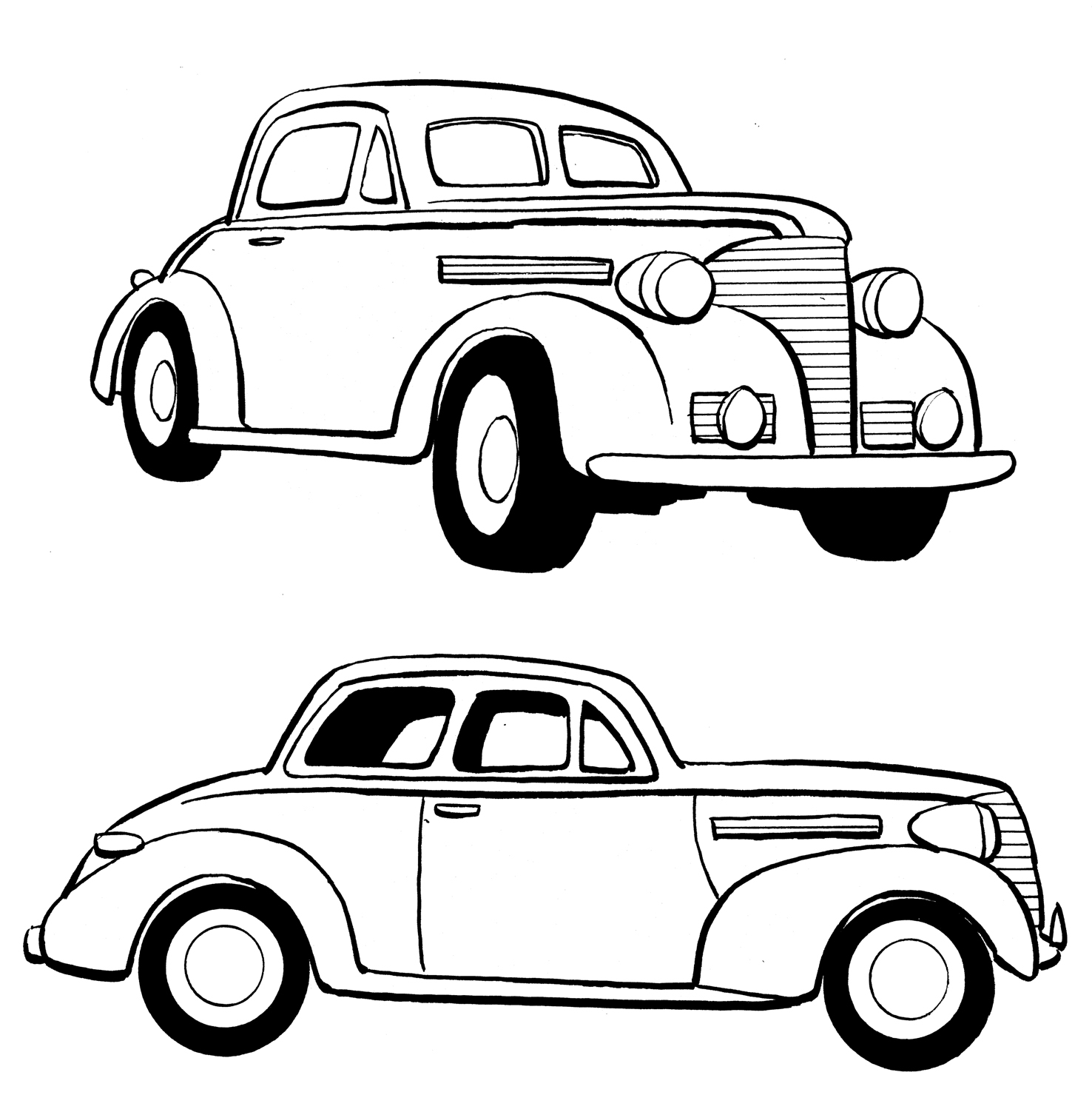 Car Step By Step Drawing