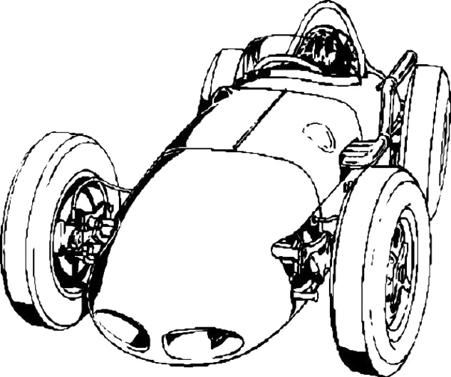 633x530 Car Speed Turbo Coloring Page