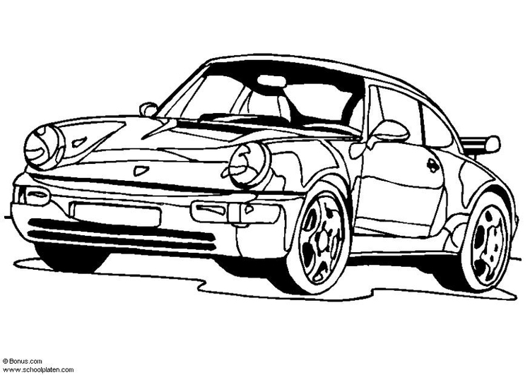 750x531 Coloring Page Porsche 911 Turbo