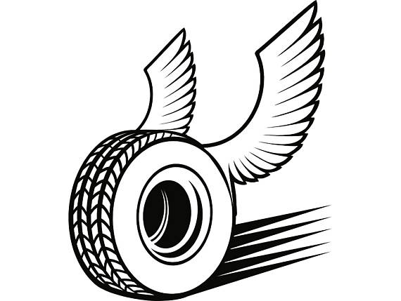 570x429 Mechanic Logo 25 Tire Wheel Rim Wings Motor Engine Auto Car