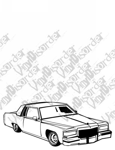 463x600 Caddillac Caddy Hydrolics Lowrider Low Rider Car Vinyl Decal Car