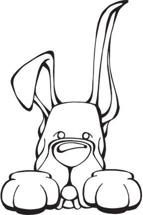 288x432 Great Dane Patient And Friendly Pup Home Car Window Decals