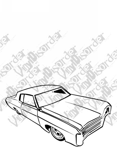 463x600 69 Impala Hydrolics Lowrider Low Rider Car Vinyl Decal Car Window
