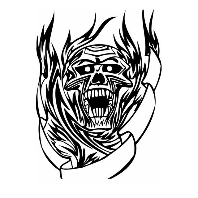 640x640 Buy Skull Halloween Sticker Punk Death Decal