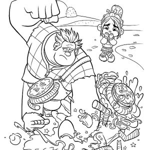 300x300 Wreck It Ralph Vanellope Coloring Pages