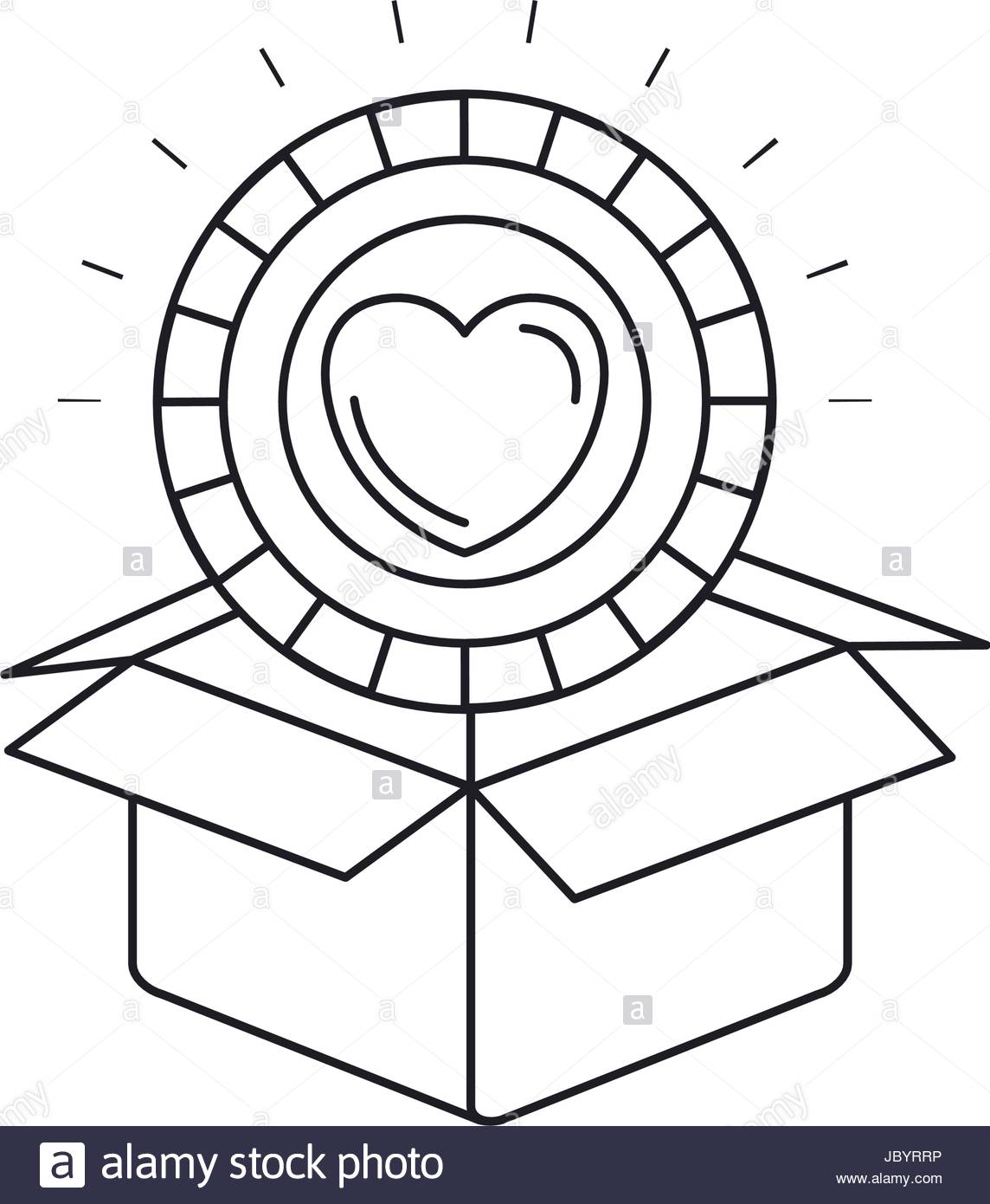 1144x1390 Silhouette Coin With Heart Shape Inside Coming Out Of Cardboard