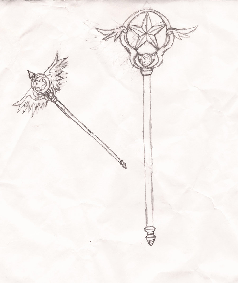 900x1068 My Version Of Cardcaptor Sakura's Star Staff By Evaron