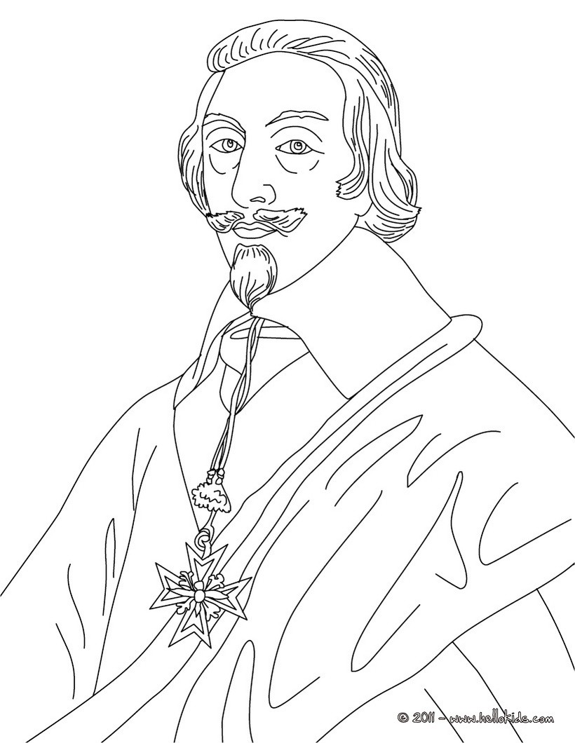 820x1060 Cardinal Duke Of Richelieu Coloring Pages