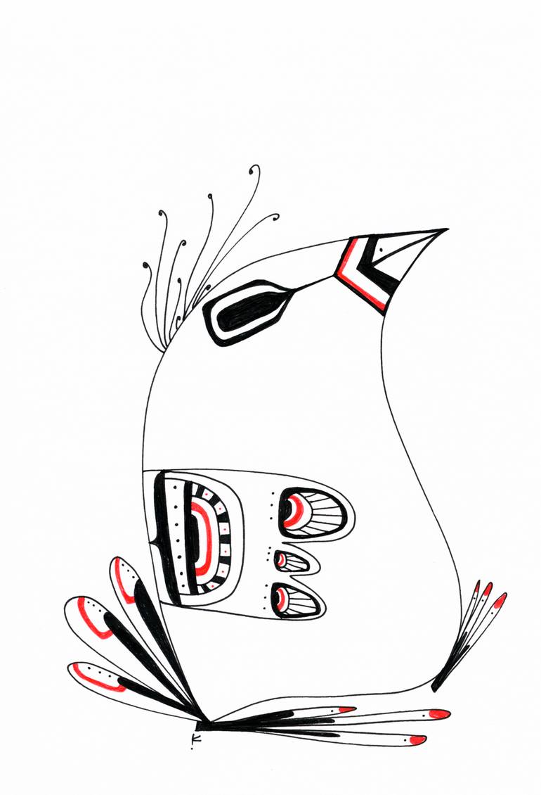 770x1130 Saatchi Art Cardinal Drawing By Kirkov Creative
