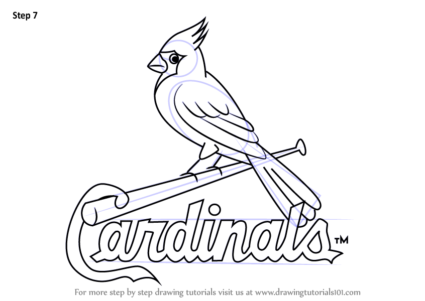 846x600 How To Draw St. Louis Cardinals Logo