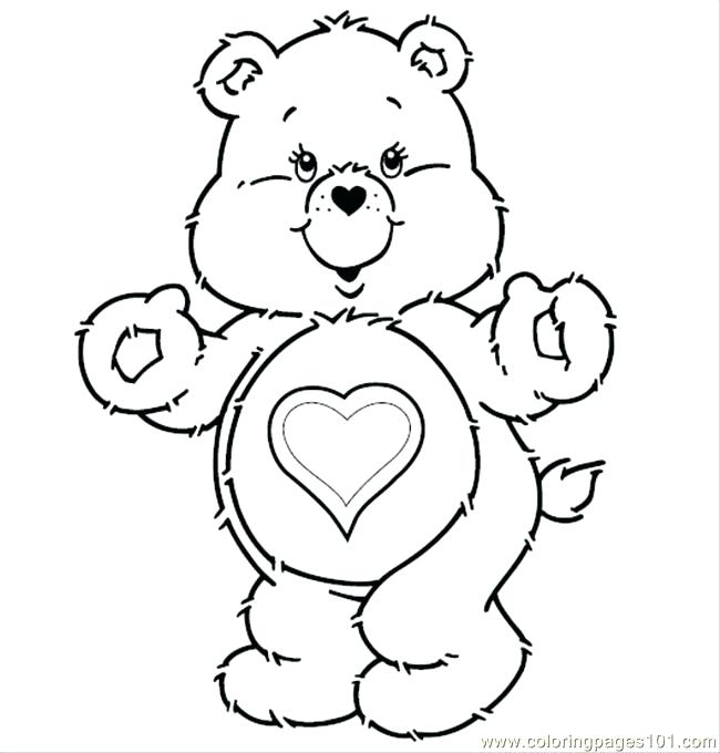 650x680 Fresh Free Care Bear Coloring Pages New