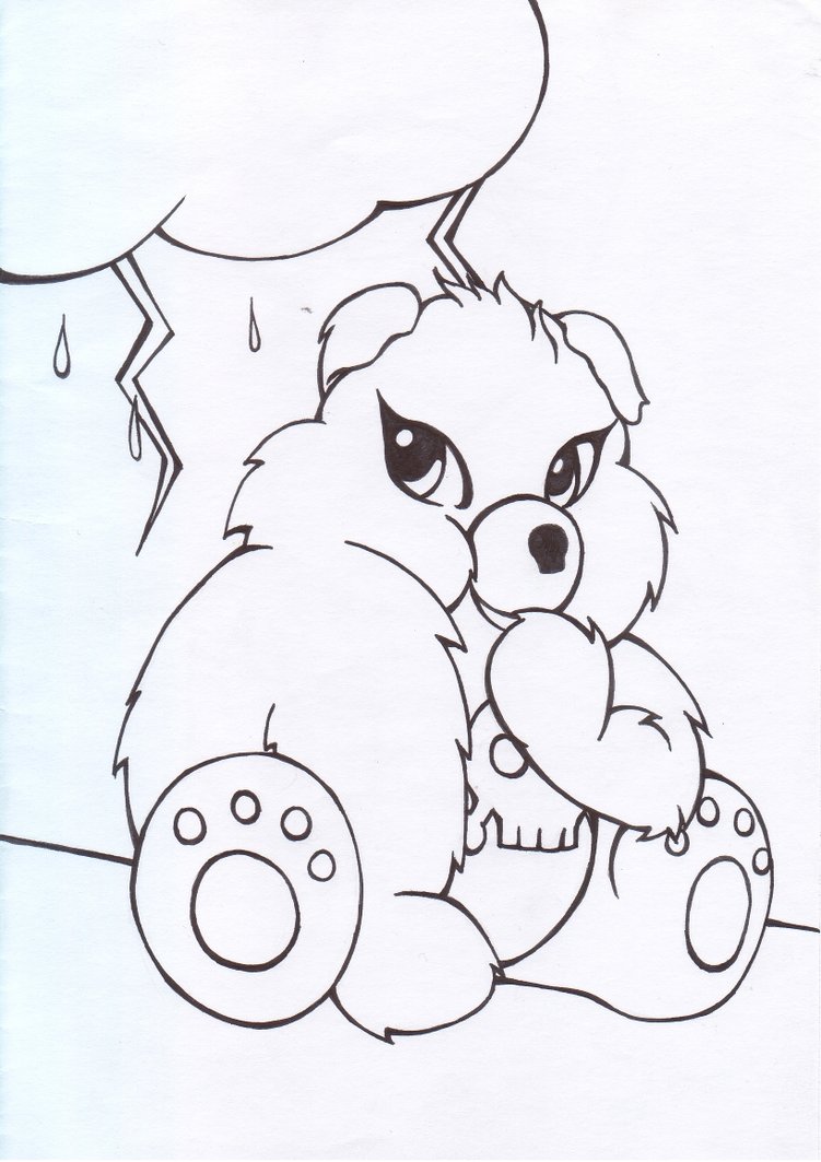 751x1063 An Evil Care Bear By Glitterxgraphite