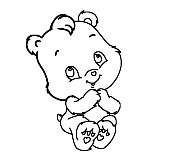 544x504 Baby Care Bear Base By Roxaspikachu