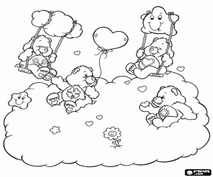 300x250 Care Bears Coloring Pages Printable Games
