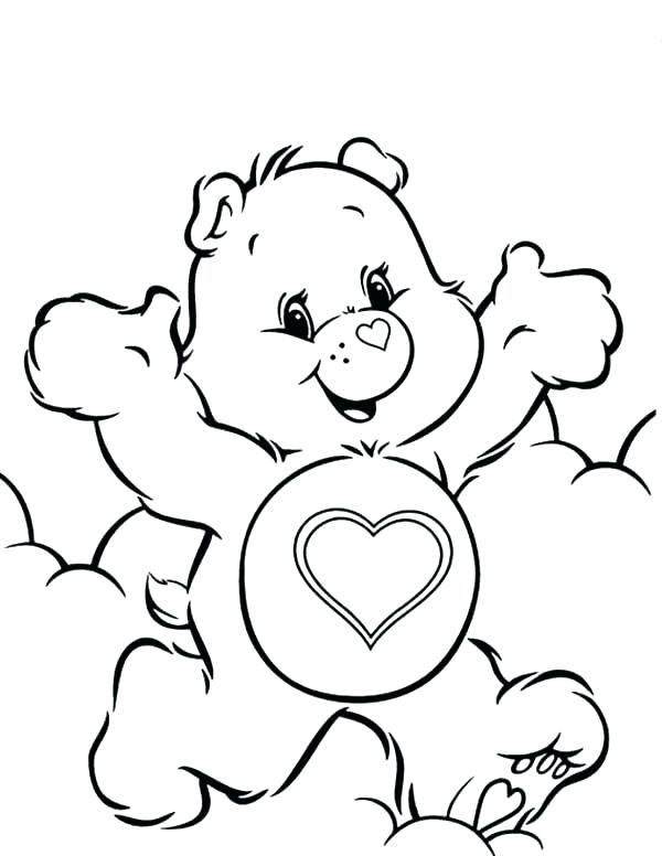 600x776 Care Bear Coloring Page