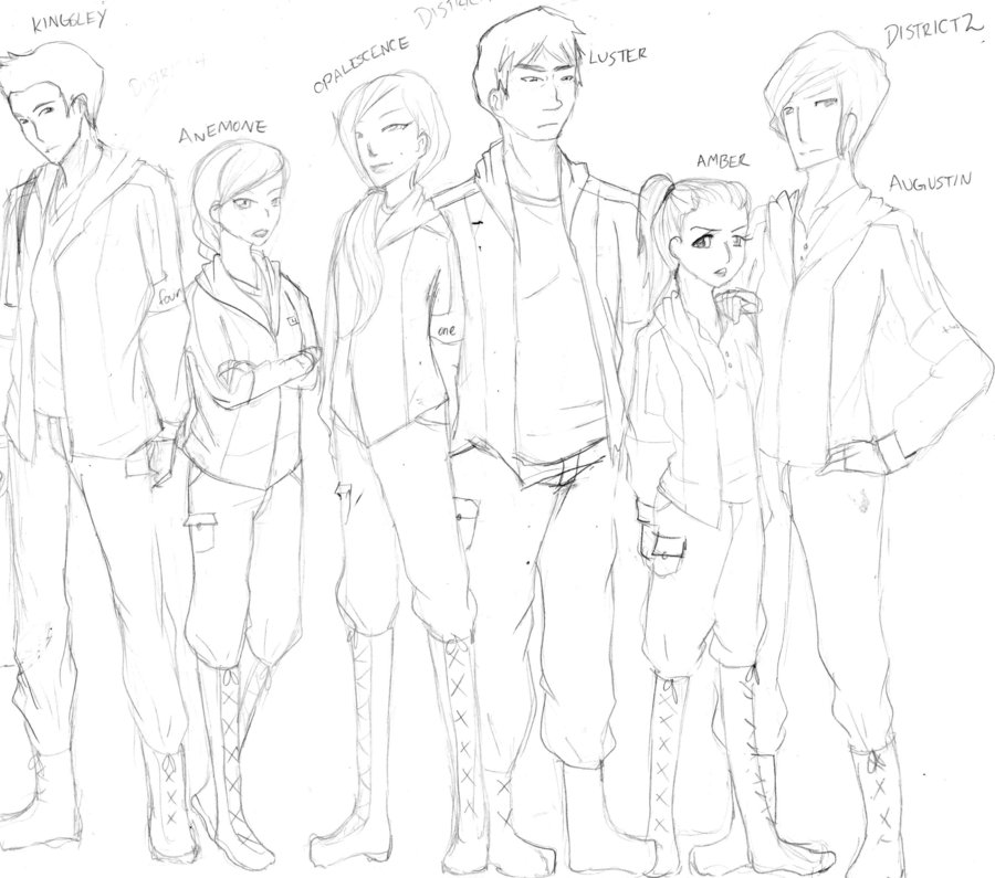 900x795 73rd Annual Hunger Games Career Tributes By Pastel Ink