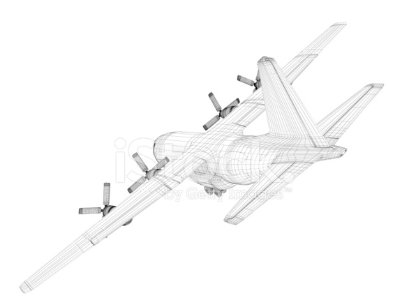 586x440 3d Sketch Architecture Cargo Military Transport Airplane Lockh