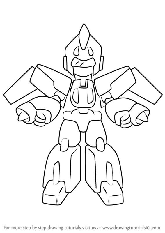 567x800 Learn How To Draw Skycargo From Medabots (Medabots) Step By Step
