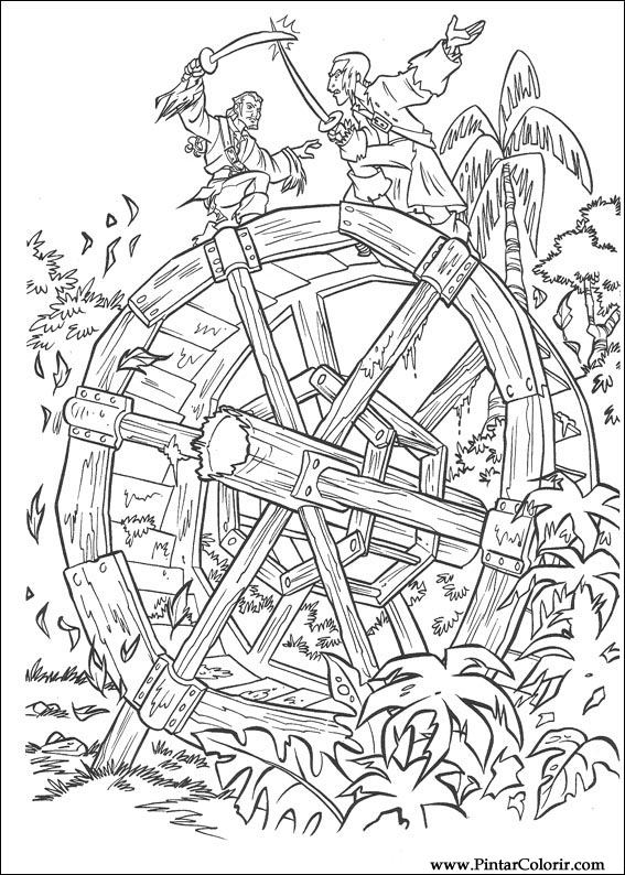567x794 Drawings To Paint Amp Colour Pirates Of The Caribbean