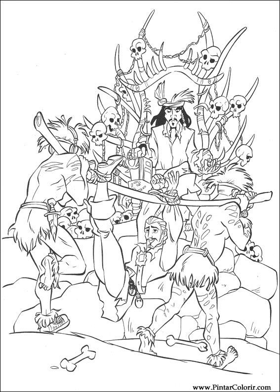 567x794 Drawings To Paint Amp Colour Pirates Of The Caribbean