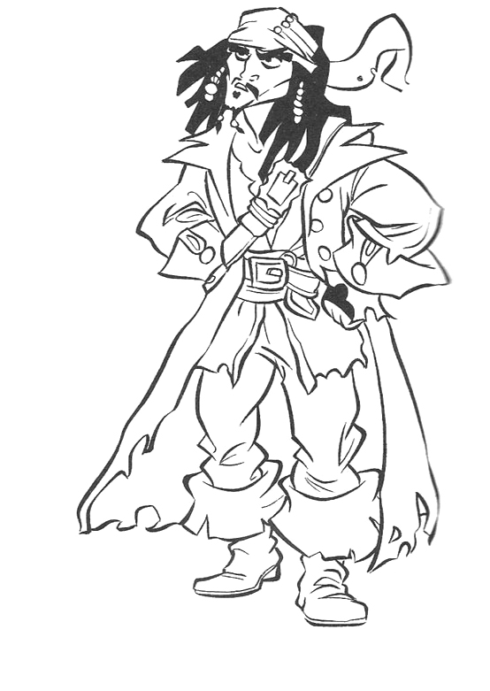 554x781 Pirates Of The Caribbean Jack Sparrow Coloring Pages Photo Cut