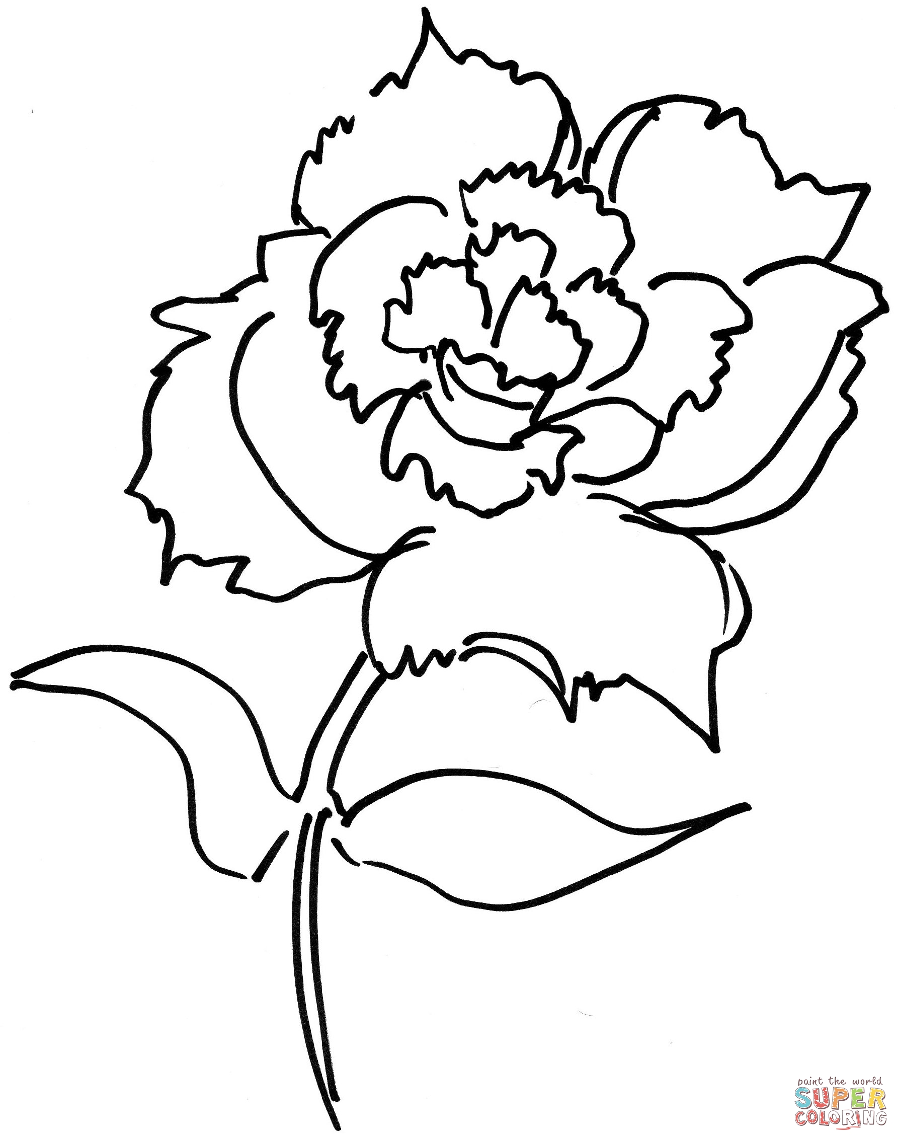 1787x2267 Carnation Coloring Pages Free Coloring Pages