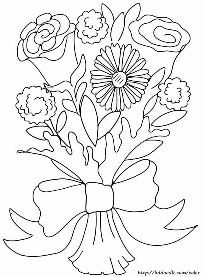 650x893 Carnation Coloring Page 548964